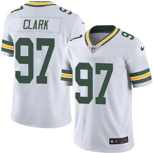 2019 Men Green Bay Packers #97 Clark White Nike Vapor Untouchable Limited NFL Jersey